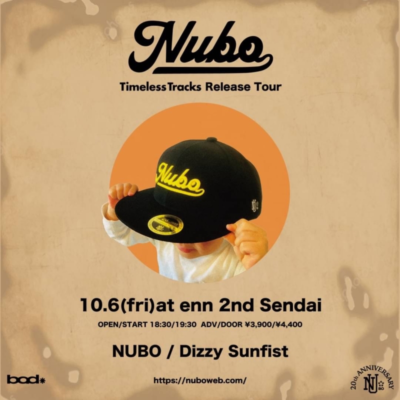 NUBO BEST ALBUM "Timeless Tracks" ReleaseTour 10/6仙台のゲストバンド解禁！1715293705