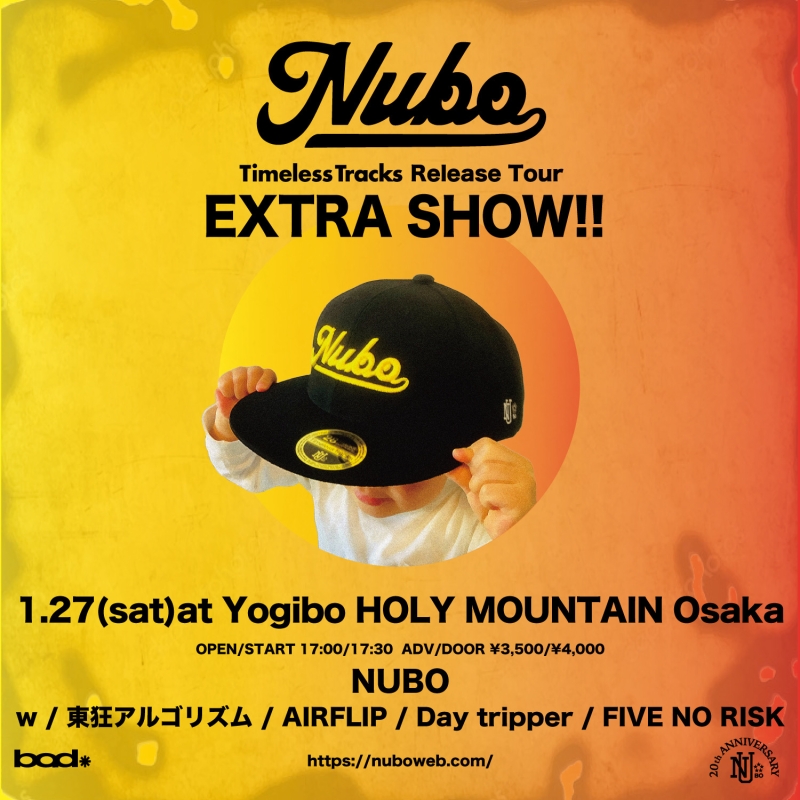 NUBO BEST ALBUM "Timeless Tracks" ReleaseTour EXTRA SHOW!!詳細発表！[1/27大阪Yogibo HOLY MOUNTAIN]1714256499